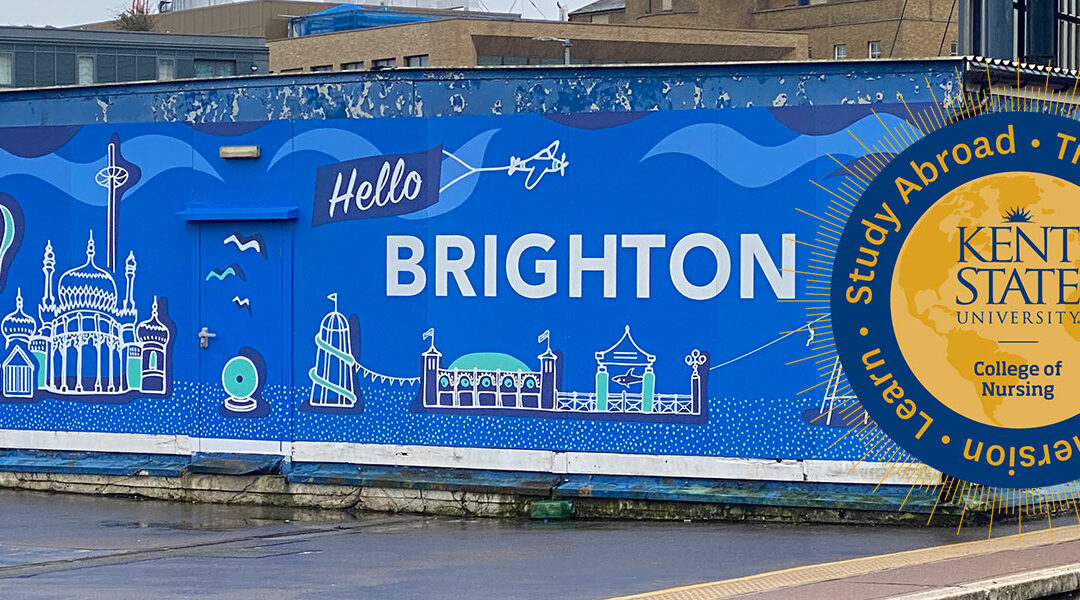 Welcome to Brighton sign painted on the side of a building